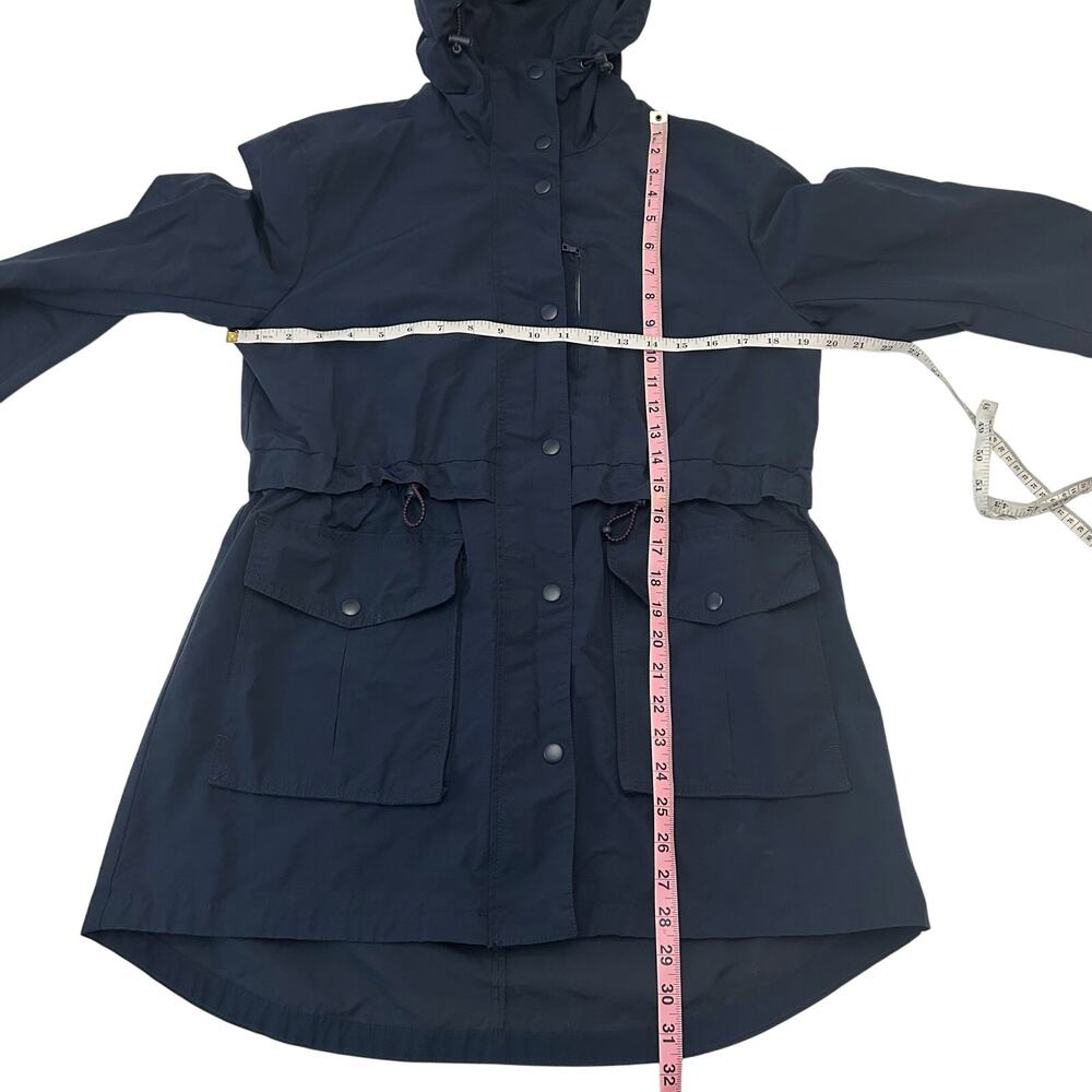 J Crew Perfect lightweight jacket hooded navy XS - Picture 12 of 12
